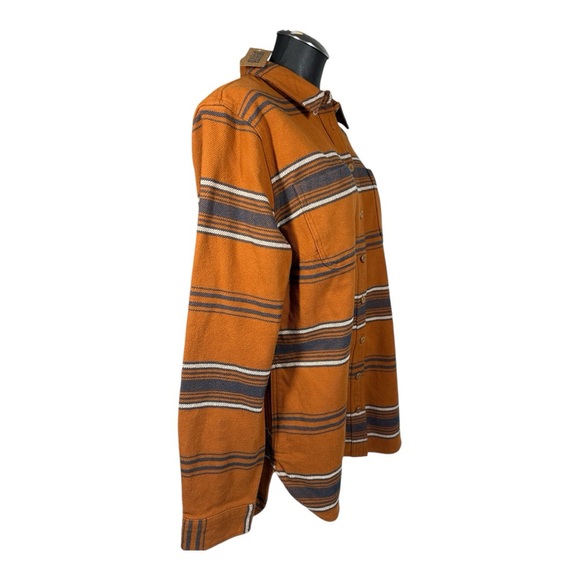 Duluth Trading Co Flannel Shacket Women's Large NWT Heritage Long Sleeve Shirt - Picture 5 of 8